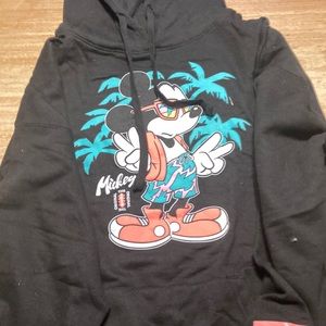 Neff Disney Collection Summer time Micky Extra Large Black Hoodie